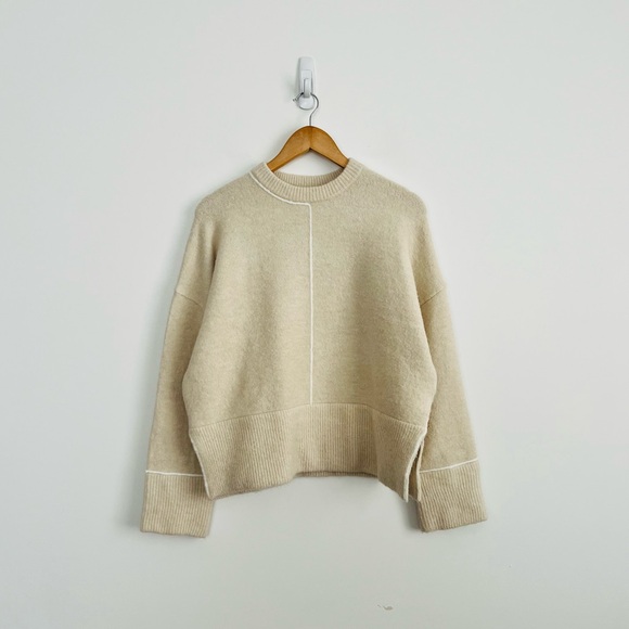 Zara Knit Sweater With Piping - Picture 8 of 14